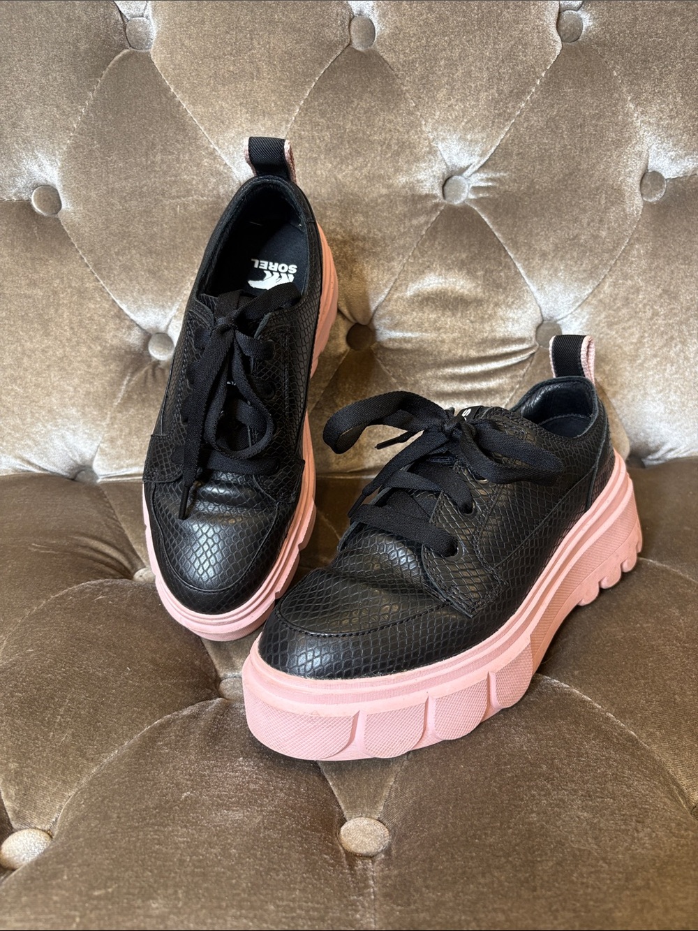 Sorel Caribou X waterproof platform lace up sneakers